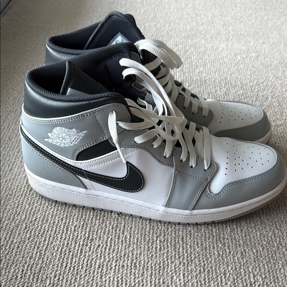 Nike Air Jordan Gray and White Sneakers